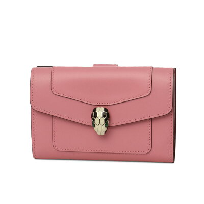 ブルガリ BVLGARI 財布 レディース 287144 二つ折り財布 SERPENTI FOREVER セルペンティ フォーエバー CANDY QUARTZ/LIGHT GOLD ピンク