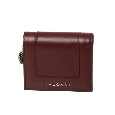 ブルガリ BVLGARI 財布 レディース 288036 三つ折り財布 SERPENTI FOREVER セルペンティ フォーエバー ROMAN GARNET/LIGHT GOLD レッド