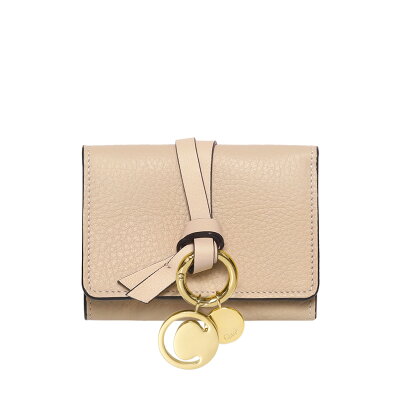 クロエ CHLOE 財布 レディース CHC17AP946 H9Q 24L 三つ折り財布 ミニ ALPHABET アルファベット BLUSH NUDE ベージュ