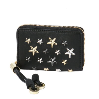 ジミー チュウ JIMMY CHOO コインケース レディース NELLIE LTR NELLIE ネリー BLACK/METALLIC MIX ブラック