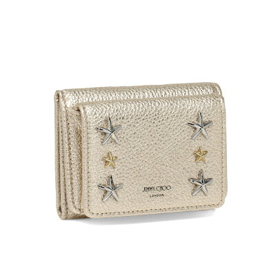 ジミー チュウ JIMMY CHOO 財布 レディース NEMO UUR 三つ折り財布 スモール NEMO ネモ LIGHT GOLD/MIX ゴールド