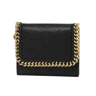 ステラ マッカートニー STELLA McCARTNEY 財布 レディース 431000 W9355 1000 三つ折り財布 スモール FALABELLA ファラベラ BLACK ブラック