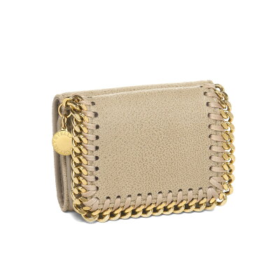 ステラ マッカートニー STELLA McCARTNEY 財布 レディース 521371 W9355 9300 三つ折り財布 ミニ FALABELLA ファラベラ BUTTER CREAM ベージュ