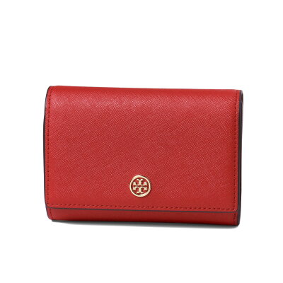 トリー バーチ TORY BURCH 財布 レディース 52717 612 三つ折り財布 ミディアム ROBINSON ロビンソン BRILLIANT RED レッド
