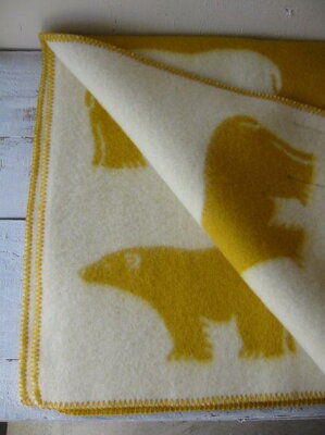 送料無料!ROROS TWEED / ロロス ツイード ブランケットisbjorn MINI YELLOW / アイスビヨン ミニ・イエロー 130×110cm北欧 / ノルウェー / ウール / 羊毛 / 毛布 / 膝掛け / ひざかけ / ひざ掛け / プレゼント / クリスマス / 敬老の日 / 還暦祝い