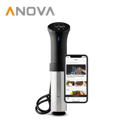 【1年保証】低温調理器 New Anova Culinary アノーバ 真空調理器【WiFi】1000W スマホと連動して水の温度をコントロール 簡易日本語説明書付