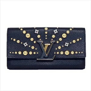 【新品・未使用】LOUIS VUITTON ルイヴィトントリヨンクレマンス スタッズ ポルトフォイユ・カプシーヌ ノワール M63461【Luxury Brand Selection】