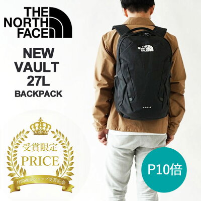 ザ・ノースフェイス リュック メンズ レディース THE NORTH FACE VAULT ヴォルト 27L バックパック デイパック バッグ ロゴ中央デザイン (NF0A3VY2) 2022入荷今季モデル
