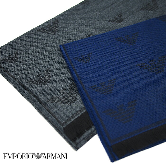 エンポリオ アルマーニ マフラー メンズ EMPORIO ARMANI エンポリオアルマーニ イーグルロゴマフラー スカーフ 全2色 625056 9A361 アルマーニ マフラー プレゼント 男性 マフラー ギフト