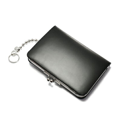 JAM HOME MADE ジャムホームメイド NUMBER(N)INE/ナンバーナイン がま口 二つ折り財布 蛇腹 アコーディオン コンパクト ボールチェーン付