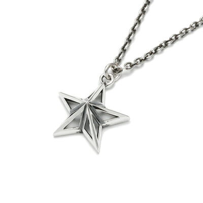 JAM HOME MADE ジャムホームメイド スケルトンスタースタッズネックレス アクセサリー メンズ レディース ペンダント ネックレス シンプル スター 星 シルバー