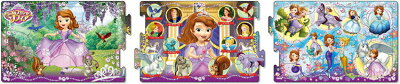 APO-24-122 ディズニー ちいさなプリンセスソフィア ピンクのペンダント 8+12+16ピース パズル Puzzle 子供用 幼児 知育玩具 知育パズル 知育 ギフト 誕生日 プレゼント 誕生日プレゼント