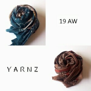 【1000円OFFクーポン 24日11:59まで】YARNZ 19AW ヤーンツ カシミヤ ウール 秋冬 大判 ストール 大判ストール スクェア メンズ レディース カシミア カシミヤストール YARNZ NEWYORK アニマル柄 ヒョウ柄 矢 【送料無料】 バレンタイン
