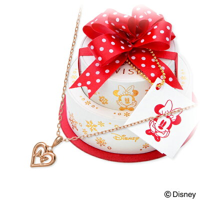 【店内全品ポイント10倍】WISP|DISNEY Disney ピンクゴールド ネックレス ダイヤモンド ハート 【当店オリジナル】 20代 30代 彼女 レディース 女性 誕生日プレゼント 記念日 ギフトラッピング ウィスプ|ディズニー Disneyzone ミニーマウス 送料無料 母の日