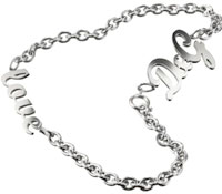 D&G ネックレス ジュエリーD&G筆記プラックロゴ LOVEブラックプレート チェーン ペンダントJewelry DJ0555DOLCE&GABBANA Necklace ドルチェ&ガッバーナ ドルガバ メンズ レディース 男女兼用