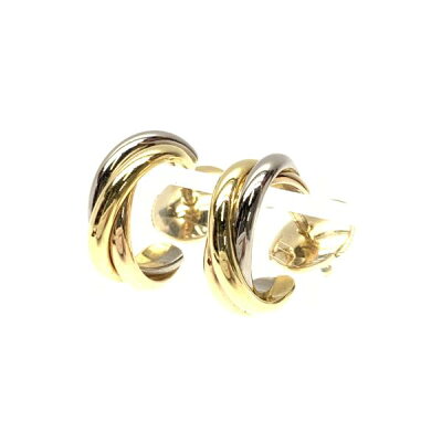Cartier カルティエ トリニティ ピアス K18 750 ゴールド アクセサリー ジュエリー 両耳用 スタッド 布袋 ギャラ ブランド 管理RY20003485