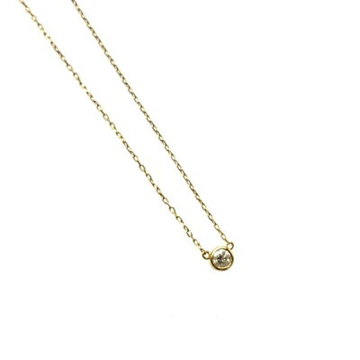 AHKAH アーカー ネックレス ペンダント アクセサリー ジュエリー ダイヤモンド D0.05ct K18 イエローゴールド レディース 管理RY23000548