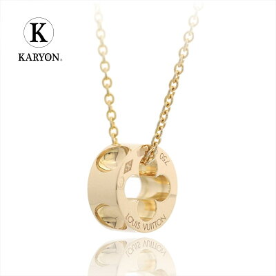 【新古品】ルイヴィトン/Louis Vuitton / アクセサリー ネックレス レディース ゴールド / パンダンティフ アンプラント ネックレス K18YG 750 イエローゴールド Q93126 / ジュエリー
