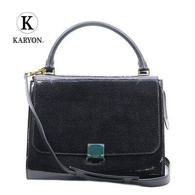 【サステナブル&ギフト品質】セリーヌ/CELINE バッグ ハンドバッグ レディース ブラック / トラペーズ 2Way パテント エナメルレザー / 黒 169543RTG 1015