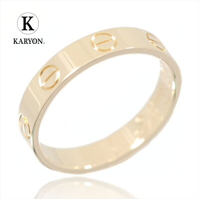 【ギフト品質】【SPECIAL梱包】【名入れ】カルティエ/Cartier / ジュエリー リング 指輪 レディース メンズ / ミニラブリング K18YG イエローゴールド / B4085000 1015