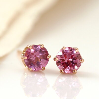 【スーパーセール10%OFF】マラヤガーネット スタッドピアス・ルリディナ 18K アクセサリー レディース 1月誕生石ピアス 誕生日プレゼント 女性 一粒ピアス ペンダント K18 18金 ブランド 宝石 おしゃれ