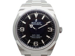 エクスプローラー 腕時計（メンズ） ROLEX　ロレックス　エクスプローラー1　214270　ss　黒　ランダム　ブラック　メンズ