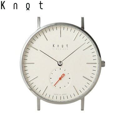 Knot ノット 時計 クラシック スモールセコンド シルバー & アイボリー 時計本体のみベルト別売り 腕時計 メンズ レディース サファイアガラス 日本製
