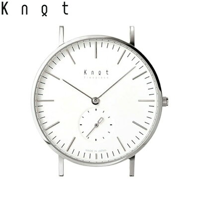 Knot ノット 時計 クラシック スモールセコンド シルバー & ホワイト 時計本体のみベルト別売り 腕時計 メンズ レディース サファイアガラス 日本製