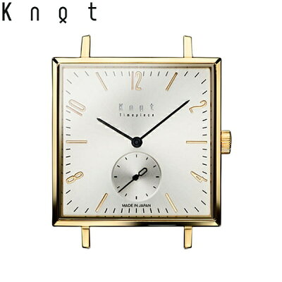 【ギフト包装無料】Knot(ノット)“クラシック スクエアスモールセコンド”イエローゴールド&シルバー時計本体のみ(ベルト別売り)ウォッチ/男性/女性/サファイアガラス/日本製/腕時計/日本製