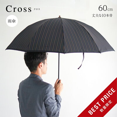 折りたたみ傘 メンズ ギフト 日本製「甲州織・クロス」2段折 60cm10本骨 雨傘 骨が多い 男性 丈夫 耐風 濡れない 風に強い 修理 修理 高級 高品質 黒 ブラック 紺 ネイビー 緑 グリーン グラスファイバー 紳士 土産