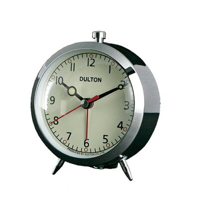 ダルトン アラームクロック クローム 目覚まし時計 置時計 置き時計 おしゃれ シンプル 【 DULTON ALARM CLOCK CHROME 100-053Q/CR 】
