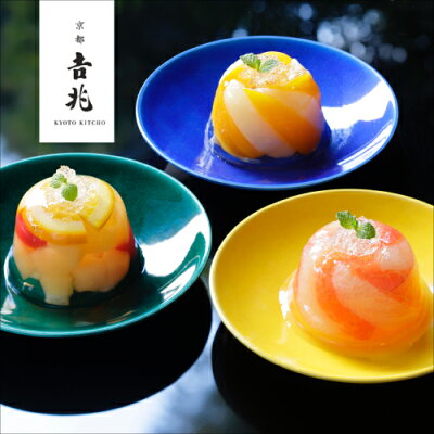 京都吉兆 フルーツゼリー寄せ 送料無料 6個入 ゼリー 贈り物 ジュレ 吉兆 京都 お取り寄せ 常温 産直 母の日 スイーツ キョウトピ kyotopi(産直)