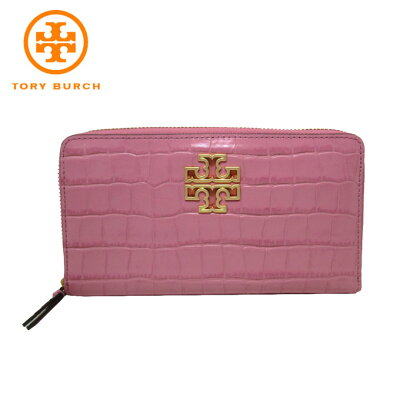 【500円OFF 12/13 9:59迄】トリーバーチ アウトレット TORY BURCH 財布 78574-1120-654 クロコ調レザー ラウンドファスナー 長財布 BRITTEN / CACTUS FLOWER【レディース】【ギフト】