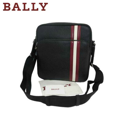 【決算SALE】バリー ブティック BALLY ショルダーバッグ SOREL.TSP / 00 レザー ストライプ ショルダー BLACK【メンズ】【母の日】【ギフト】