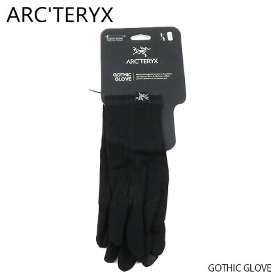 【ネコポス配送:1点まで】ARC'TERYX アークテリクス GOTHIC GLOVE ゴシック グローブ 手袋 タッチパネル対応 メンズ 21294 Black