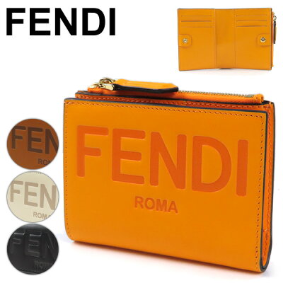 FENDI フェンディ ROMA Bifold Wallet ローマ バイフォールド ウォレット 二つ折り財布 ロゴ レディース 8M0447 AAYZ F1DZH