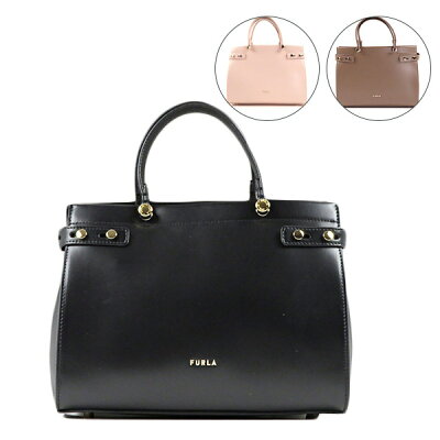 FURLA フルラ LADY M M TOTE ハンドバッグ 2WAY ショルダーバッグ クロコ レザー レディース BAWC01L A.0029 O6000 FAN00 B4L00