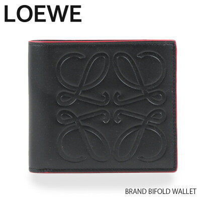 【最大1500円OFFクーポン配布中 6/27迄】LOEWE ロエベ BRAND BIFOLD WALLET ブランド ビフォールド ウォレット ロゴ アナグラム 二つ折り財布 メンズ 106.54A302 1100