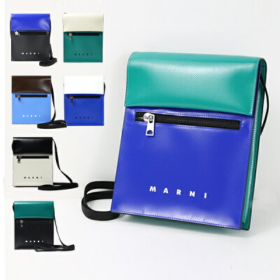 MARNI マルニ TRIBECA POUCH SHOLDER BAG SBMQ0036A0 P3572 Z3O51 ショルダーバッグ クロスボディバッグ ポリエステル カジュアル キレカジ メンズ