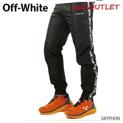 【最大1500円OFFクーポン配布中 6/27迄】【返品交換不可】【LaGアウトレット】Off-White-オフホワイト LIGHT NYLON JOGGING Black/S