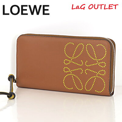 【返品交換不可】【LaGアウトレット】LOEWE ロエベ ZIP ROUND WALLET C500T12X03 7658 ラウンドジップ 長財布 アナグラム柄 レディース ロゴ