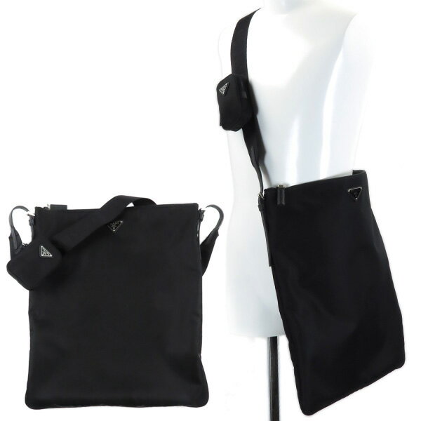 ショルダーバッグ PRADA プラダ Nyron Crossbady Bag ナイロン クロスボディー ショルダーバッグ ポーチ ロゴ メンズ 2VH123064 F0002