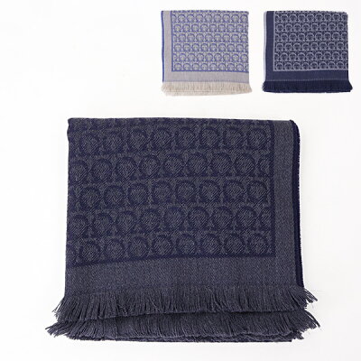 【2/1限定★抽選で2人に1人最大100%ポイントバッグ★要エントリー】Salvatore Ferragamo フェラガモ STOLE 527954 725267 725269 725270 ウール100% マフラー ストール ロゴ メンズ