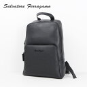 Salvatore Ferragamo フェラガモ Backpack 24A237 ボディバッグ ショルダーバッグ レザー キレカジ シンプル メンズ