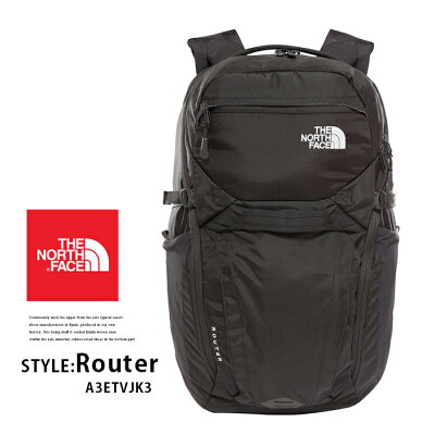 2019SSモデル◆【THE NORTH FACE】ノースフェイス#ROUTER NF0A3ETU JK3アウトドア リュック バックパック レディースメンズ バッグ 大容量 40l ブラック 黒