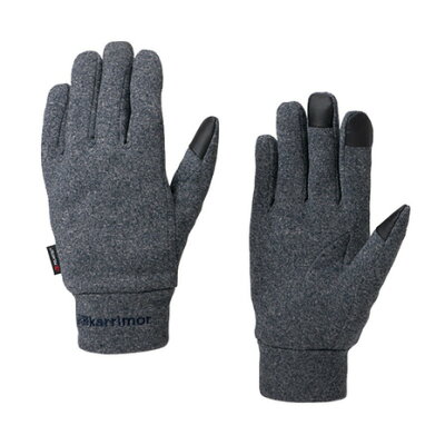 カリマー(karrimor) トレイル グローブ +d trail glove +d 82709A161-N.Heather 保温 タッチパネル対応 (メンズ、レディース)