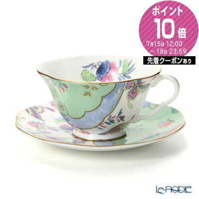 ウェッジウッド (Wedgwood) バタフライブルーム ティーカップ&ソーサー グリーン ウエッジウッド 結婚祝い 内祝い お祝い おしゃれ かわいい 食器 ブランド