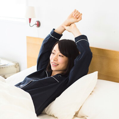 パジャマ レディース 敬老の日 プレゼント 疲労回復 実用的 綿100% 長袖 かわいい 前開き ルームウェア 上下セット リフランス liflance しなやか 3重ガーゼパジャマ ギフト おうち時間 休養時専用