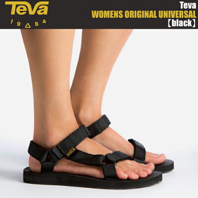 【テバ オリジナル ユニバーサル ウィメンズモデル】TEVA W ORIGINAL UNIVERSAL blk【レディース・サイズ サンダル】【レディース サンダル SANDAL スポーツサンダル レジャー】