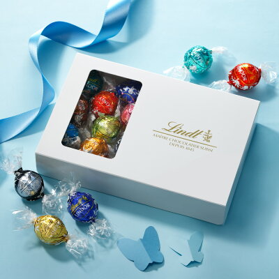 お中元2022 リンツ Lindt チョコレート リンドール 23個入 テイスティングセット | プレゼント ギフト スイーツ お菓子 チョコ 詰め合わせ 個包装 プチギフト かわいい おしゃれ 洋菓子 誕生日 お土産 手土産 内祝い お返し お礼 職場 リンツチョコ